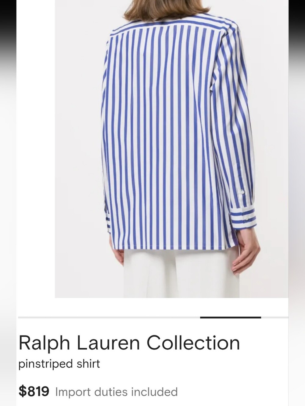 Ralph Lauren Collection Pinstripe Shirt